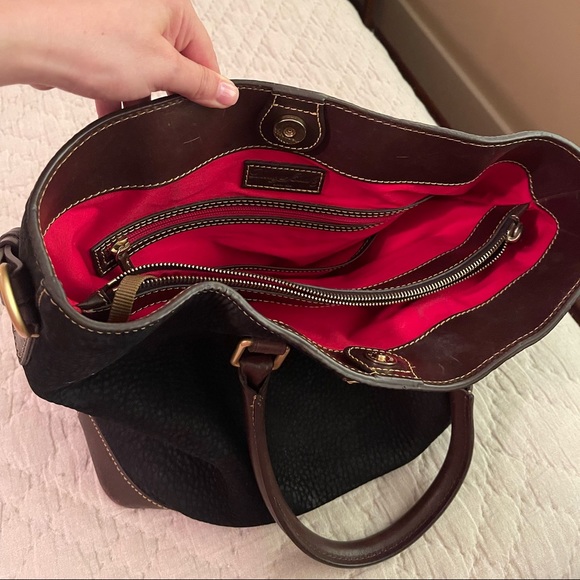 Black Suede Dooney and Bourke Purse - Picture 5 of 7